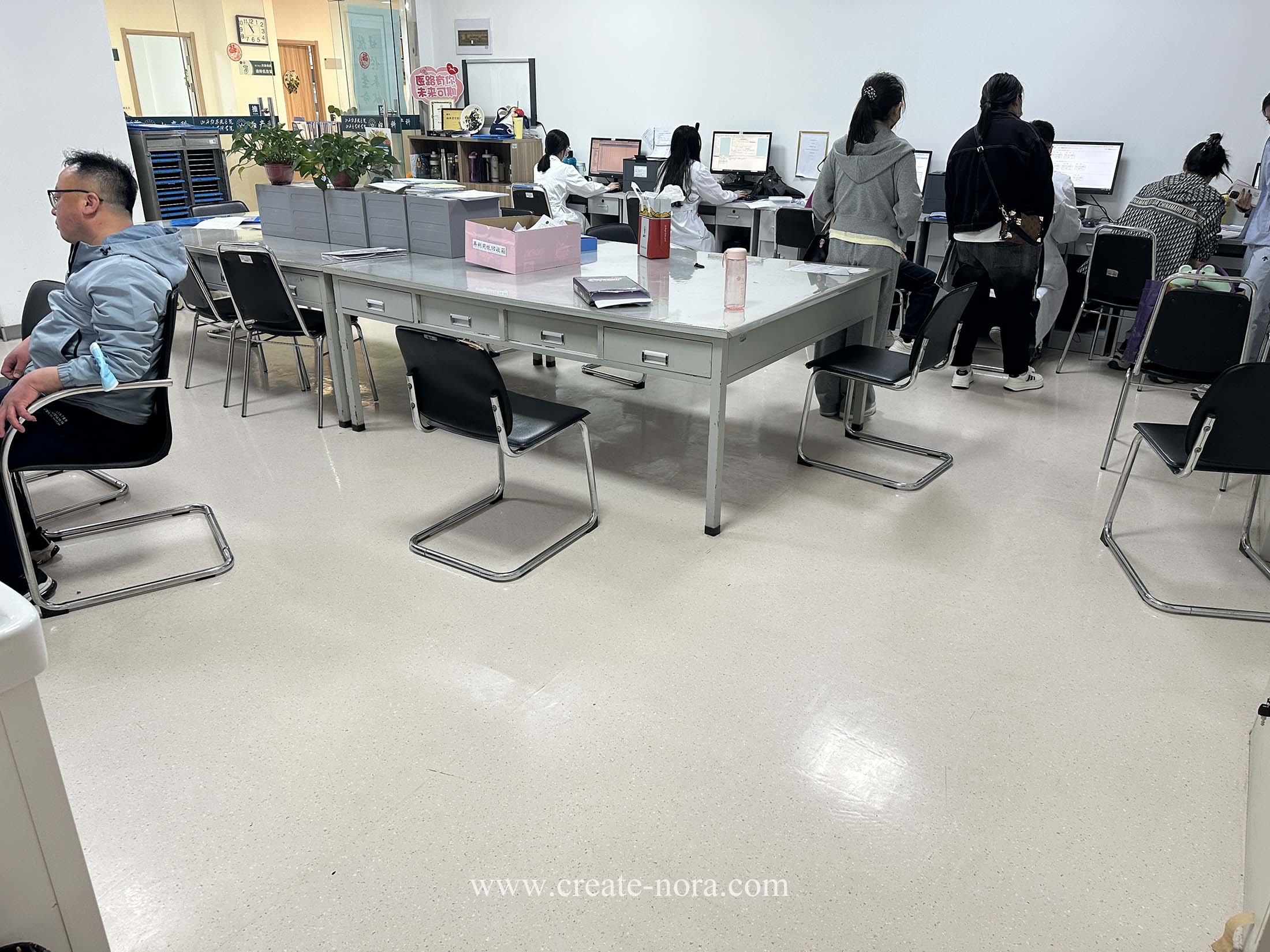 the photo of nora rubber flooring in Shanxi Bethune Hospital 13